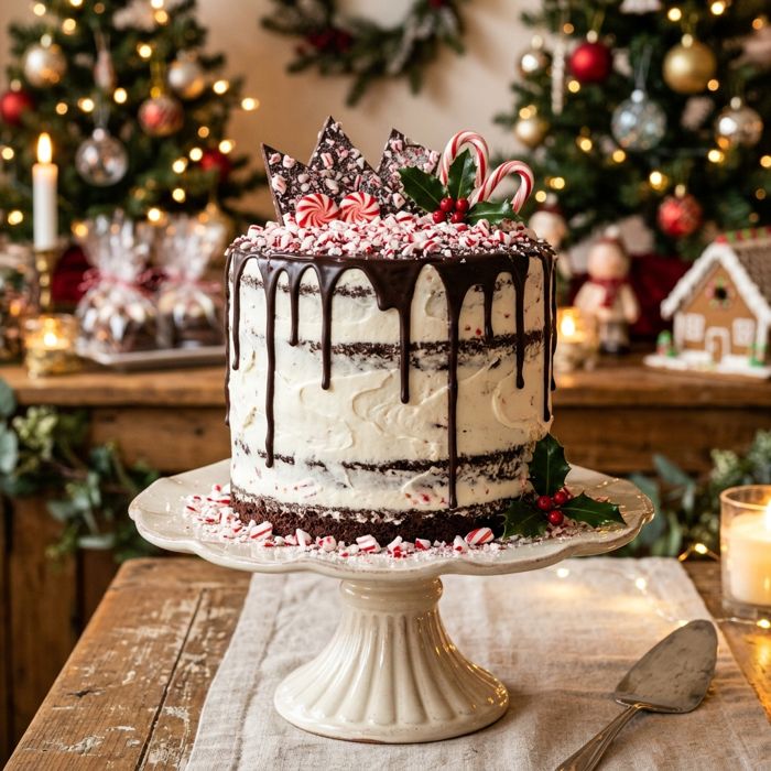 Peppermint Chocolate Cake